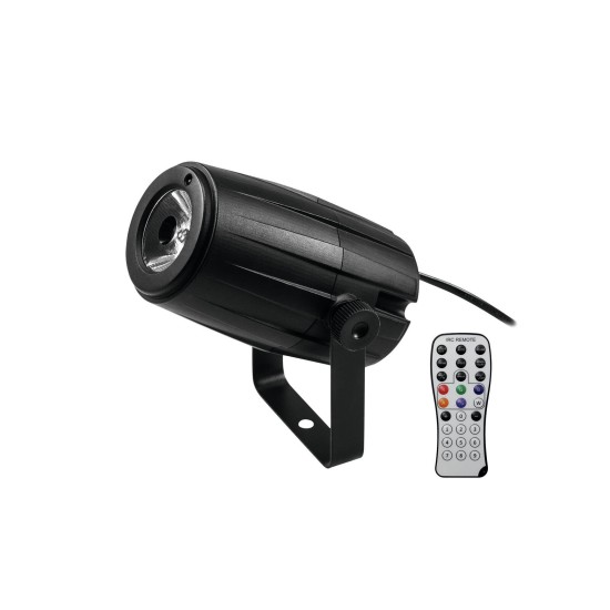 EUROLITE Set Sfera a Specchio 30 cm con Motore & Spot LED PST-5 QCL Nero - Effetto Luce DMX per Eventi