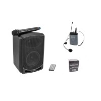 OMNITRONIC WAMS-65BT: Sistema PA Portatile con Microfono ad Archetto e Trasmettitore Tascabile
