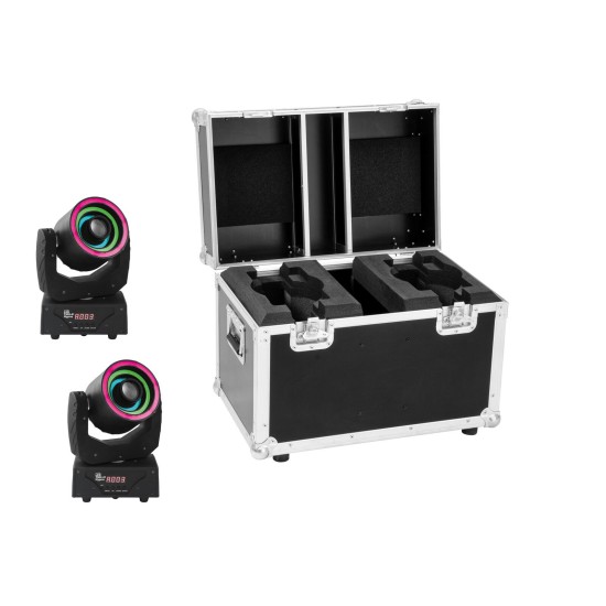 Set EUROLITE LED TMH-41: Testa Mobile Hypno con Flightcase - Illuminazione Scenografica