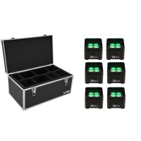 Set EUROLITE 6x LED TL-4 RGB+UV Trusslight con Custodia Professionale