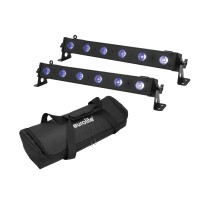 Set EUROLITE 2x LED BAR-6 QCL RGB+UV con Borsa Morbida - Illuminazione Scenografica