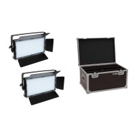 Set 2x EUROLITE LED PLL-480 CW/WW con Custodia Protettiva per Effetti Luce DMX