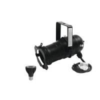 EUROLITE Set Spot PAR-20 Nero con Lampada LED E-27 6W Dim-to-Warm 1800-3000K