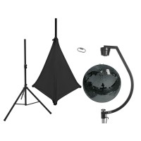 Set Eurolite Sfera a Specchio 50cm con Treppiede e Accessori per Illuminazione Scenografica