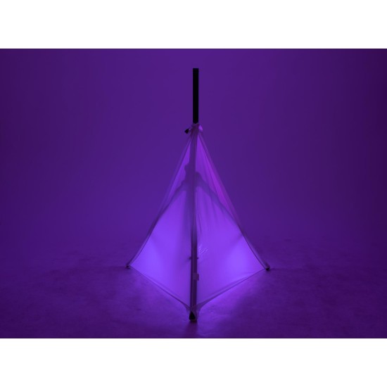 Set Eurolite: Sfera a Specchio Oro da 30 cm con Treppiede e Vela Nera per Eventi