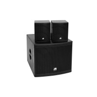 OMNITRONIC MOLLY Set Audio Attivo 2.1 con Subwoofer 12