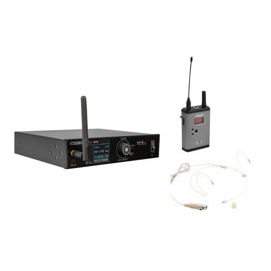 PSSO Set WISE ONE: Ricevitore True Diversity, Bodypack e Cuffia 823-832/863-865MHz