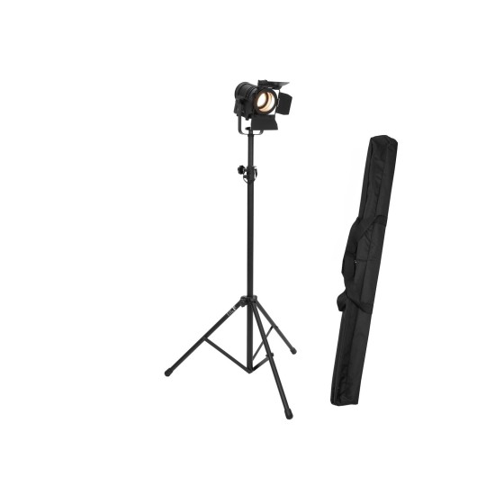EUROLITE Set Proiettore LED Teatro Ricaricabile con Treppiede e Borsa