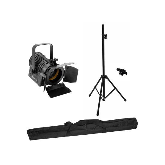 EUROLITE Set Proiettore LED Teatro Ricaricabile con Treppiede e Borsa