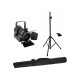 EUROLITE Set Proiettore LED Teatro Ricaricabile con Treppiede e Borsa