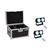 EUROLITE Set 2x LED CBB-2 COB RGB Barra con Flightcase PRO
