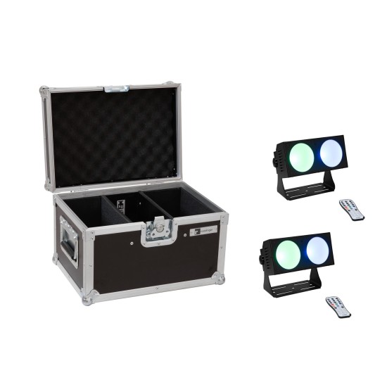 EUROLITE Set 2x LED CBB-2 COB RGB Barra con Flightcase PRO