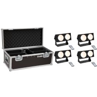 EUROLITE Set 4x LED CBB-2 COB WW Barra con Custodia Professionale
