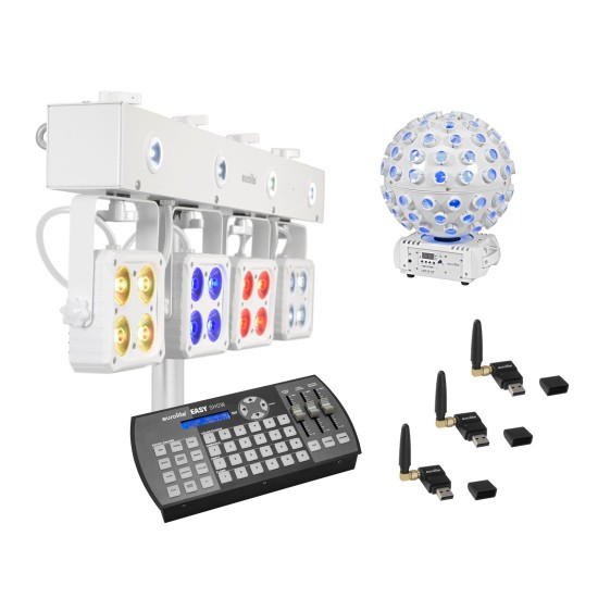 Set EUROLITE LED KLS-180 e LED B-40: Illuminazione Professionale con QuickDMX USB e Easy Show