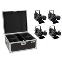 Set 4x EUROLITE LED THA-20PC TRC Proiettori Teatrali con Custodia - Illuminazione Professionale