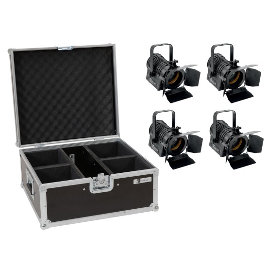 Set 4x EUROLITE LED THA-20PC TRC Proiettori Teatrali con Custodia - Illuminazione Professionale