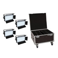 Set EUROLITE 4x LED PLL-480 QCL con Pannelli e Custodia - Effetto Luce DMX per Palco