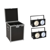 Set Eurolite Blinder LED COB 2x100W CW/WW + Custodia Protettiva