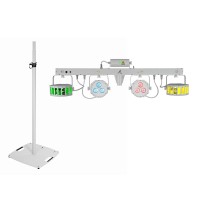 EUROLITE Set LED KLS Laser Bar FX Bianco con Supporto Cassa BPS-3 - Illuminazione Scenografica DMX