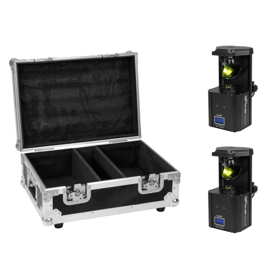 Set Eurolite 2x LED TSL-350 Scan COB con Flightcase - Illuminazione Scenografica Professionale