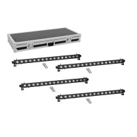 Kit EUROLITE 4x LED PIX-16 QCL con Custodia Professionale per Effetti Scenografici