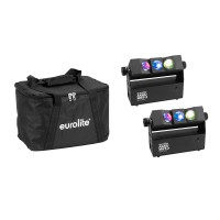 EUROLITE Set Illuminazione Professionale AKKU MBT-3 Spot MK2 con Soft Bag