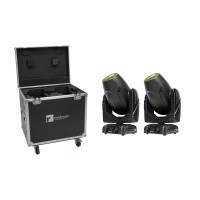 Set 2x FUTURELIGHT DMH-380 Testa Mobile 380W CMY Spot/Beam con Flightcase