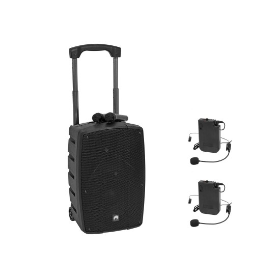 OMNITRONIC WAMS-10BT2 MK2 PA Portatile con Bluetooth e Microfoni Wireless