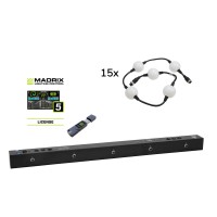 EUROLITE Set Pixel Ball 360° con Controllo Madrix, Effetto Luce DMX