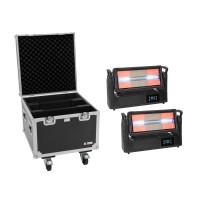 EUROLITE Set LED IP Mega PIX Strobe 714 SWING + Flightcase con Ruote per Illuminazione Professionale