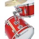 Set Batteria per Bambini DIMAVERY JDS-203 Rosso - Drum Set Completo