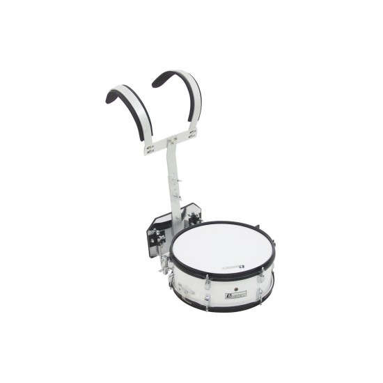 Rullante da Marcia DIMAVERY MS-200 Bianco con Supporto Regolabile - Pro Drum