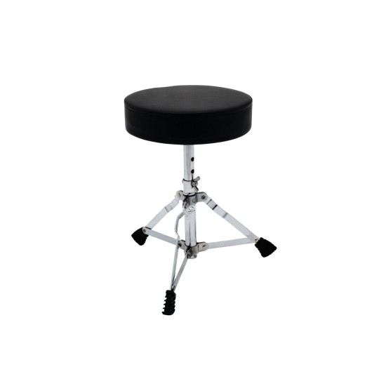 DIMAVERY DT-20 - Sgabello Regolabile per Batteria Bambini, Altezza 32-38 cm, Cromato