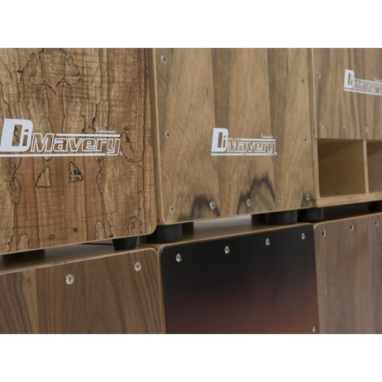 DIMAVERY CJ-520 Cajon in Noce con Effetto Rullante e Design Professionale