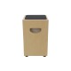 DIMAVERY CJ-550 Bass Cajon in Noce con Effetto Rullante e Sistema Subwoofer