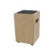 DIMAVERY CJ-550 Bass Cajon in Noce con Effetto Rullante e Sistema Subwoofer