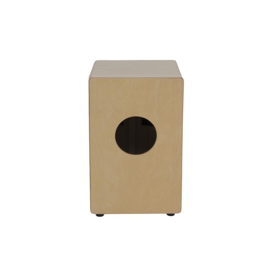 DIMAVERY CJ-580 Junior Cajon in Acero Riccio con Effetto Rullante e Piedini in Gomma