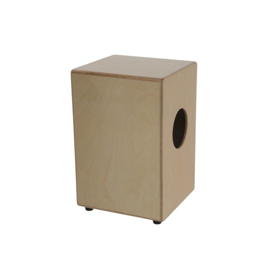 DIMAVERY CJ-580 Junior Cajon in Acero Riccio con Effetto Rullante e Piedini in Gomma