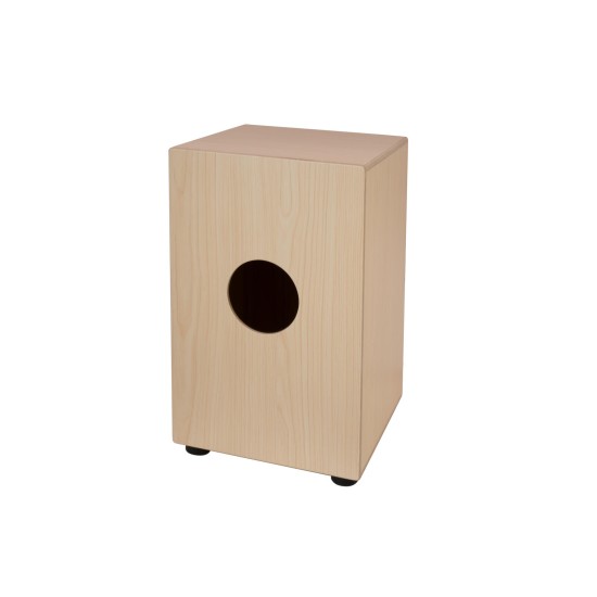Cajon DIMAVERY CJ-610 in Betulla con Corde Regolabili e Piedini in Gomma – Finitura Swirl Multicolore