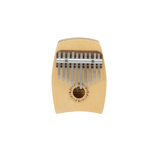 Kalimba DIMAVERY KL-1 in Legno Naturale - 10 Note in Do con Accessori Inclusi