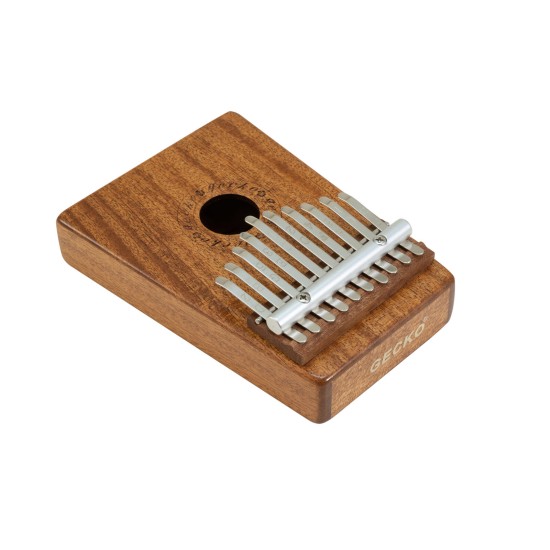 Kalimba DIMAVERY KL-2 in Mogano, 10 Toni in C - Strumento Musicale con Accessori