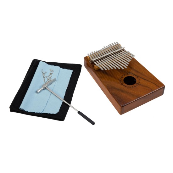 Kalimba DIMAVERY KL-3 in Sol Maggiore, 15 Lingue, Legno Naturale