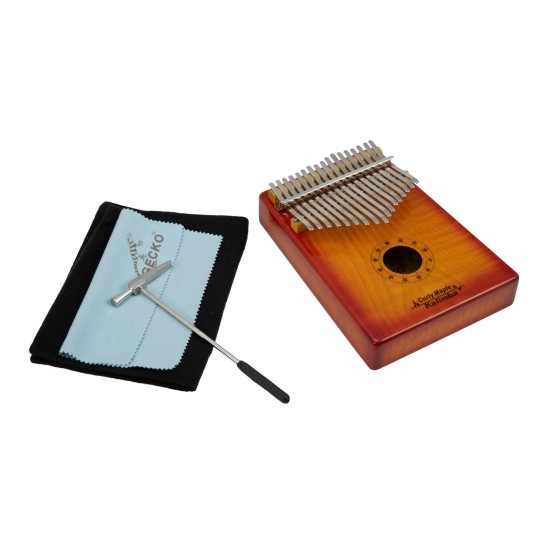 Kalimba DIMAVERY KL-4 17 Tasti in Do Maggiore, Design Sunburst