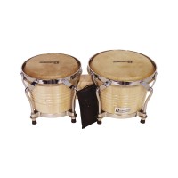 Set Bongo DIMAVERY BG-67 Naturale - Diametro 6,5 e 7,5 Pollici, Marrone Chiaro