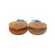 DIMAVERY Nacchere per Dita in Legno Naturale con Fascia Elastica - Set 2 Pezzi