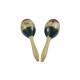 DIMAVERY Maracas Giamaica in Legno - Set 2 Pezzi, Strumenti Multicolore Verniciati