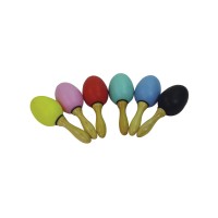 DIMAVERY Egg Maracas - Sonaglio con Manico in Plastica, Colori Variabili