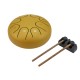 DIMAVERY TD-8 Steel Tongue Drum Oro - Strumento Musicale per Meditazione e Rilassamento