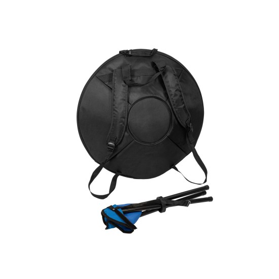 Handpan DIMAVERY HP-9D 9 Tones in Acciaio Inossidabile con Borsa da Trasporto