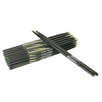 DIMAVERY DDS-5A Bacchette per Batteria in Acero Nero con Testa in Nylon, Spessore 5A